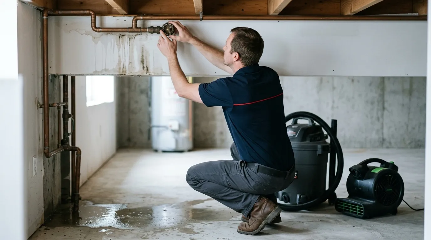 Burst Pipe Cleanup and Repair